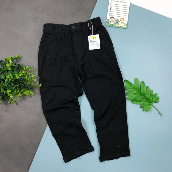 Quần dài kaki đũi thu đông đính cúc bé trai size 10-14T.X20