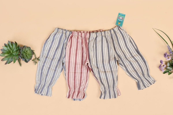 Quần lửng bé gái kẻ 2-6T.X20