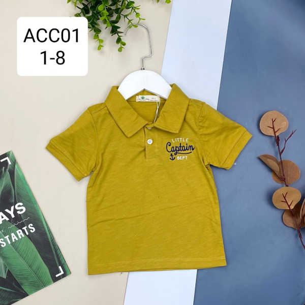 ACC Áo cổ trụ BT thêu Captain 1/8 và 9/16 (Ri8)