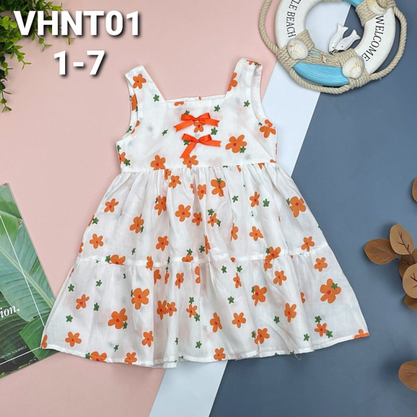 VHNT Váy hoa nơ trước 1/7 (Ri7) PH330