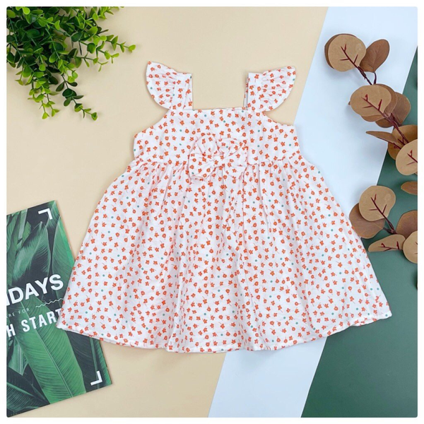 VDNCT Váy đũi nơ ngực tay cánh tiên 6/10 (Ri5) PH296