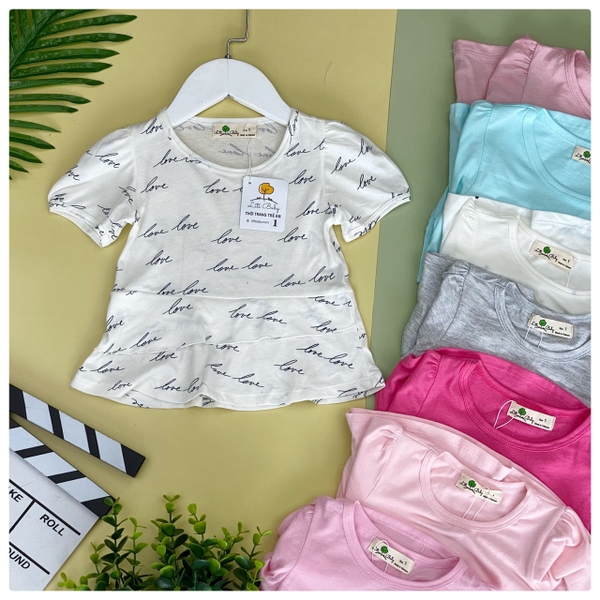 Áo cotton BG chạy bèo trơn 1/5*21