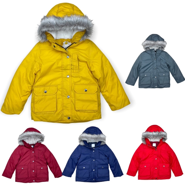 Áo phao litibaby mũ lông PZ02 size 12/18 - 4/5