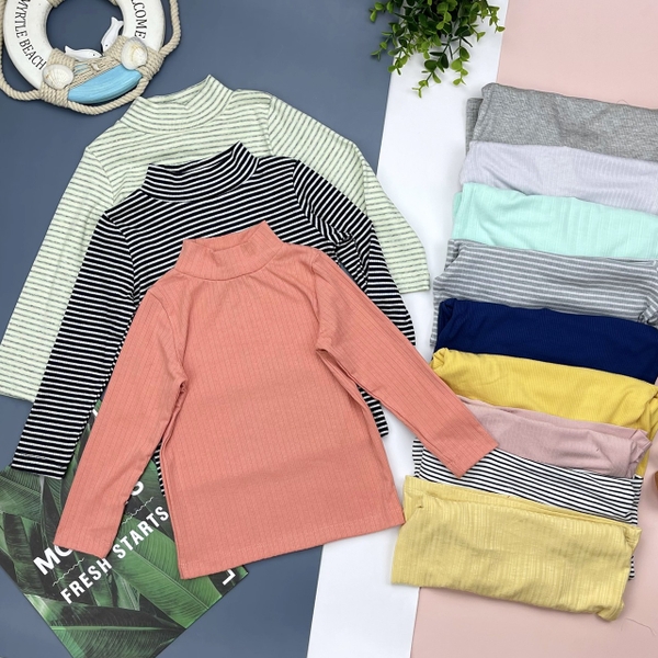 Áo cổ 3f cotton len 1/10 A3FL02