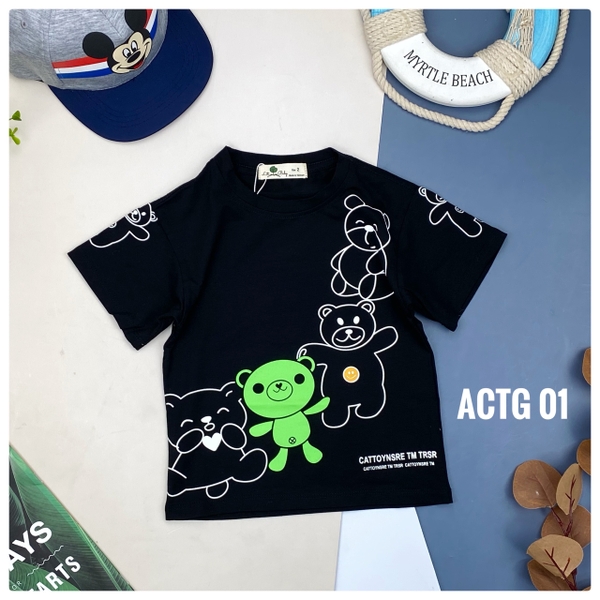 ACTG Áo cotton BTBG đàn gấu 2/8 (Ri4) PH419
