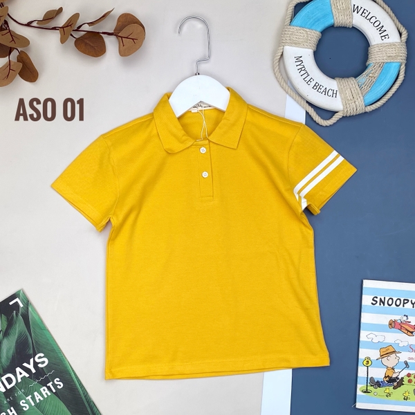 ASO Áo BT, BG có cổ sọc 1 tay 6/14 (Ri 5) PH397