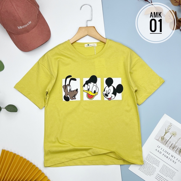 AMK Áo lẻ BT, BG in mickey 12/18 (Ri4)