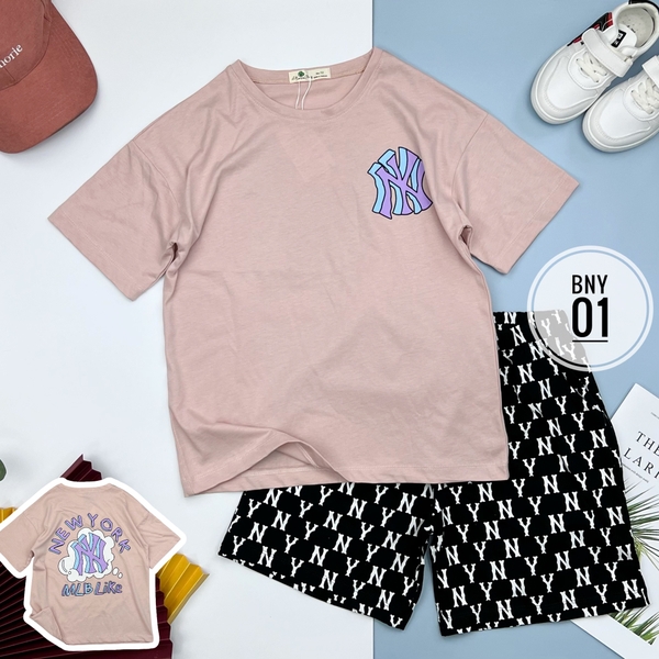 BNY Bộ BG Cotton NY  màu in hình 12/18 (Ri4)