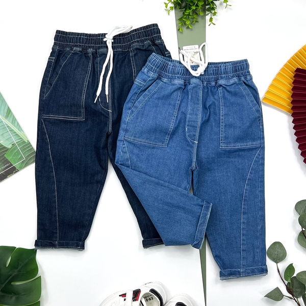 QBV Quần bò BT viền 6/14 (Ri5) PH497