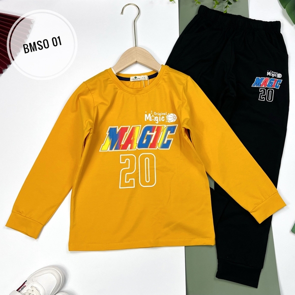BMSO Bộ cotton thu đông BT dài tay Magic, Soab 10/18 (Ri5)