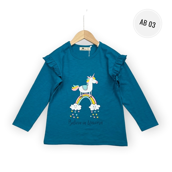 AB Áo BG tay bèo DY228 8/12 (Ri5)