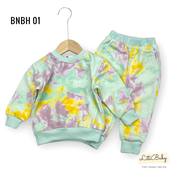 BNBH Bộ nỉ BG tim, loang 10/18 (Ri5) Ph380