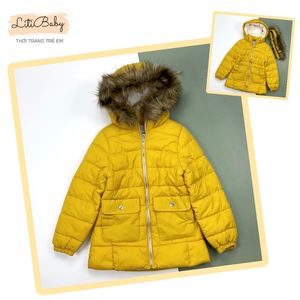 PLT05 Phao mũ lông 2 túi BG liti size 6-13/14 (Ri5)