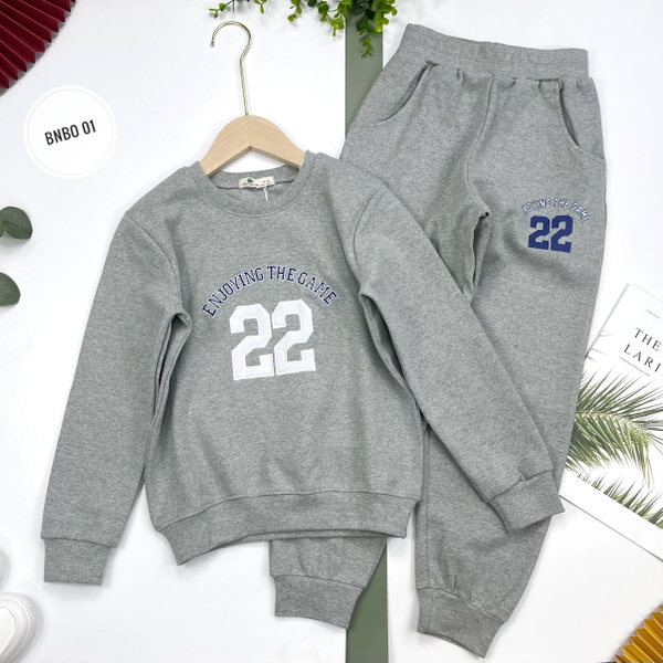 BNBO Bộ nỉ BT, BG số 22, 4 USA 10/16 (Ri4)