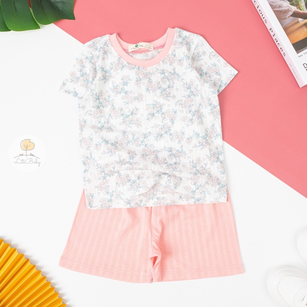 H Bộ cotton sợi tre HQ có tay 2/6 (Ri5) SG153