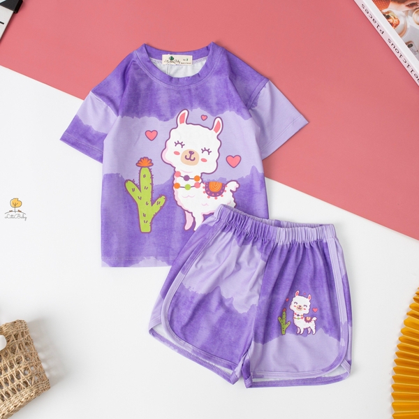 H Bộ cotton BG vải loang cừu, gấu 2/7 (Ri6) PH655