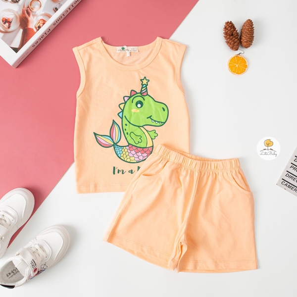 H Bộ cotton BG sát nách hình dưa hấu, thỏ 2/8 (Ri7) SG
