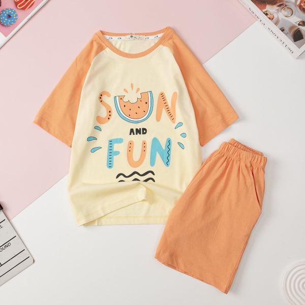 H447 Bộ cotton BG ngắn tay giáp lăng 4/12 (Ri5) Form to
