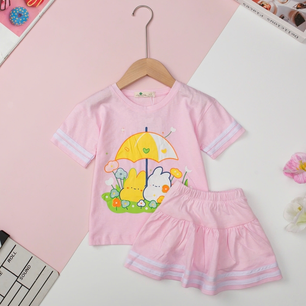 H503 Bộ chân váy phối và chạy sọc 4/10 (Ri7)