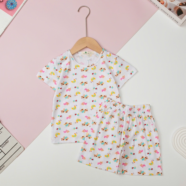 H471 Bộ cotton BT, BG ngắn tay họa tiết 2/10 (Ri5)