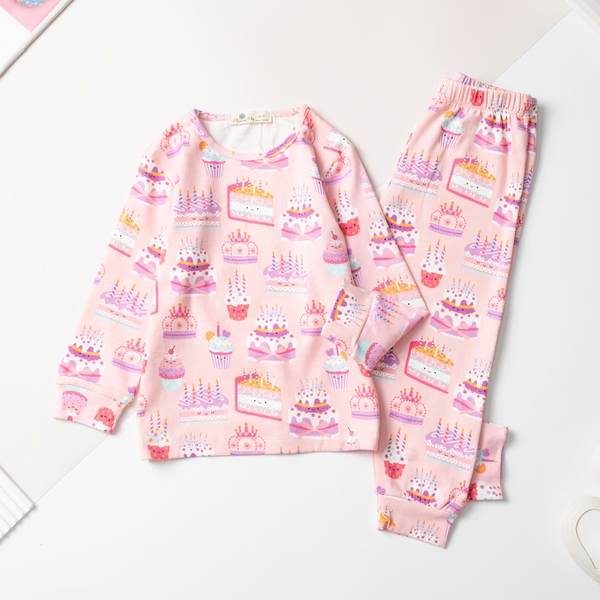 H569 Bộ cotton trẻ em - bé gái ĐG005 4/10 (Ri7)