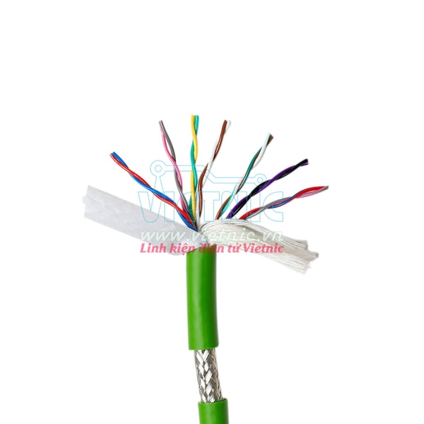 DÂY ENCODER 10 LÕI TRVVSP 24AWG XANH - DÂY TÍN HIỆU | www.vietnic.vn
