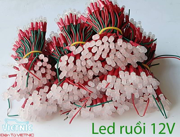 LED RUỒI 12V MÀU XANH DƯƠNG | www.vietnic.vn