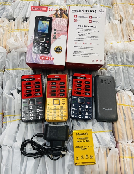 Điện thoại Mastel izi A25 4G Bao cắt sóng - Sóng 4G chuẩn