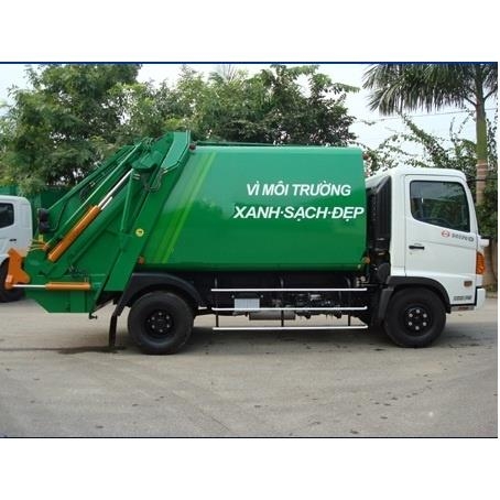 XE CUỐN ÉP RÁC HYUNDAI 8 KHỐI