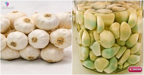 Tại sao tỏi ngâm giấm có màu xanh?
