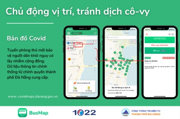 BusMap tích hợp bản đồ chống COVID