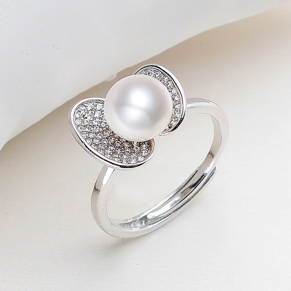 Nhẫn Ngọc trai nước ngọt thiên nhiên Cao cấp - Lộc xuân - GIFTY PEARL (7-8ly) - CTJ1612