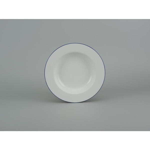 Đĩa súp 20cm Chỉ xanh dương