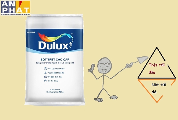 Bột trét tường cao cấp Dulux và những thắc mắc liên quan