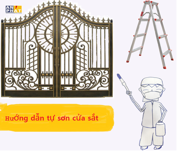 Hướng dẫn tự sơn cửa sắt