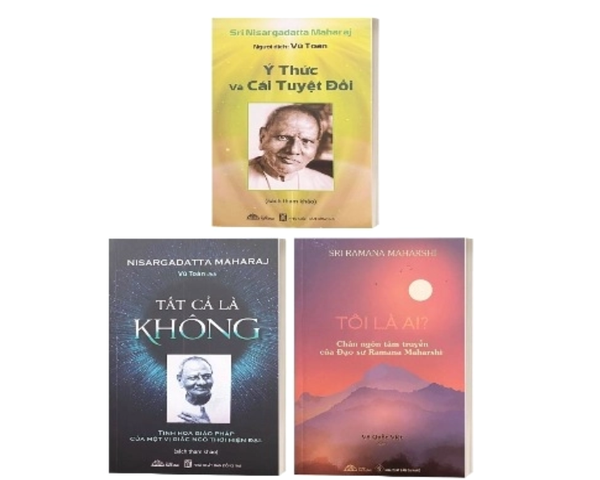 Combo (3 Cuốn Sách) Ý Thức Và Cái Tuyệt Đối + Tất Cả Là Không + Tôi Là Ai (Sri Nisargadatta Maharaj)