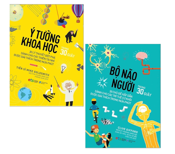 Combo (2 Cuốn Sách) Ý Tưởng Khoa Học + Bộ Não Người Trong 30 Giây