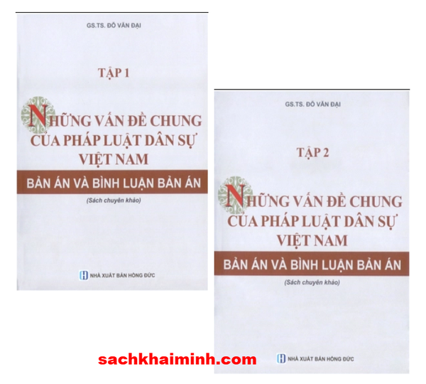 (Bộ Sách) Những Vấn Đề Chung Của Pháp Luật Dân Sự Việt Nam - Bản Án Và Bình Luận Bản Án (Sách Chuyên Khảo)