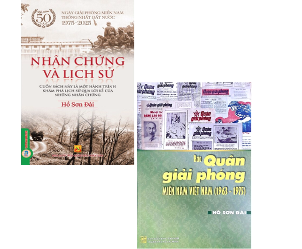 Combo (2 Cuốn Sách) Nhân Chứng Và Lịch Sử + Báo Quân giải phóng Miền Nam Việt Nam (1963-1975) Hồ Sơn Đài