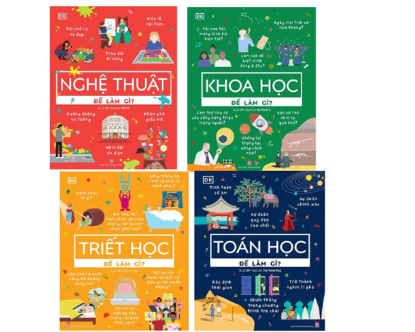 Combo (4 Cuốn Sách) Nghệ Thuật Để Làm Gì? + Khoa Học Để Làm Gì? + Triết Học Để Làm Gì? + Toán Học Để Làm Gì? (DK)