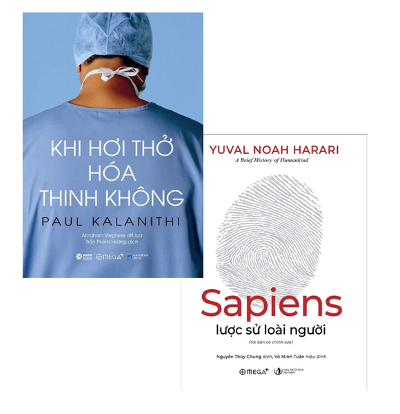 Combo (2 Cuốn Sách) Sapiens: Lược Sử Loài Người + Khi Hơi Thở Hóa Thinh Không (Paul Kalanithi, Yuval Noah Harari)