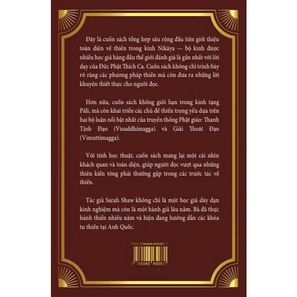 Thiền Trong Kinh Điển Pali - Sarah Shaw