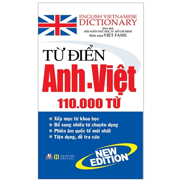 sách Từ Điển Anh - Việt 110.000 Từ (Tái Bản 2020) - Việt Fame