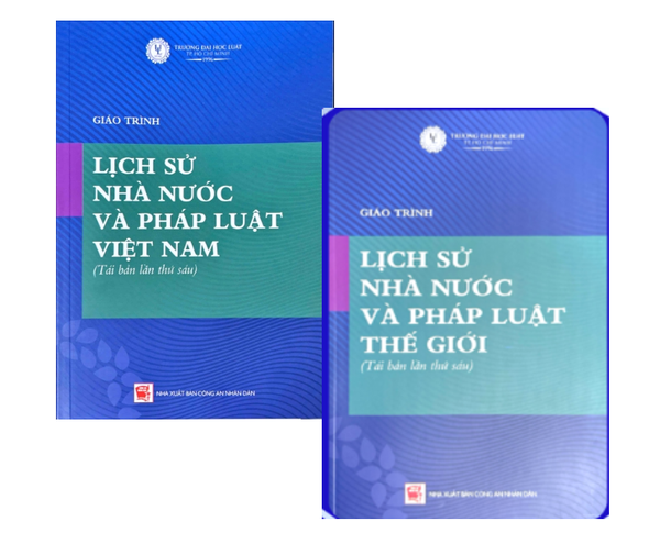 Combo Giáo trình lịch sử nhà nước và pháp luật Việt Nam + Giáo trình lịch sử nhà nước và pháp luật thế giới