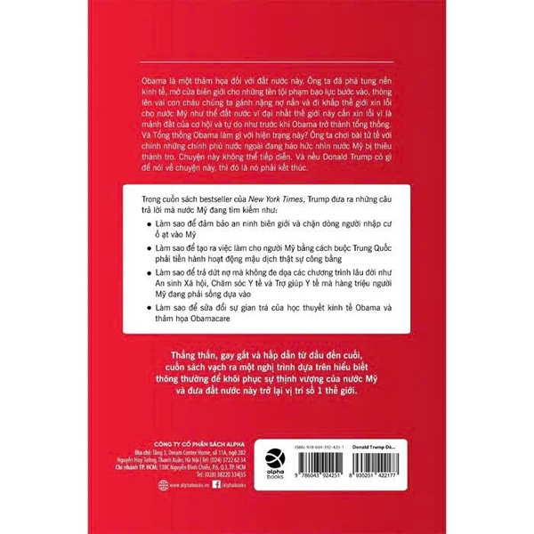 Donald J.Trump - Đã Đến Lúc Phải Cứng Rắn Để Khôi Phục Sự Vĩ Đại Của Nước Mỹ ( Donald J. Trump)