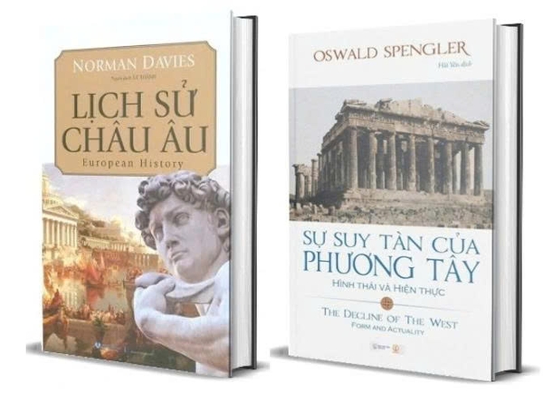 Combo (2 Cuốn Sách) Lịch Sử Châu Âu + Sự Suy Tàn Của Phương Tây (Tập 1) Hình Thái Và Hiện Thực (Bìa Cứng) Norman Davies, Oswald Spengler