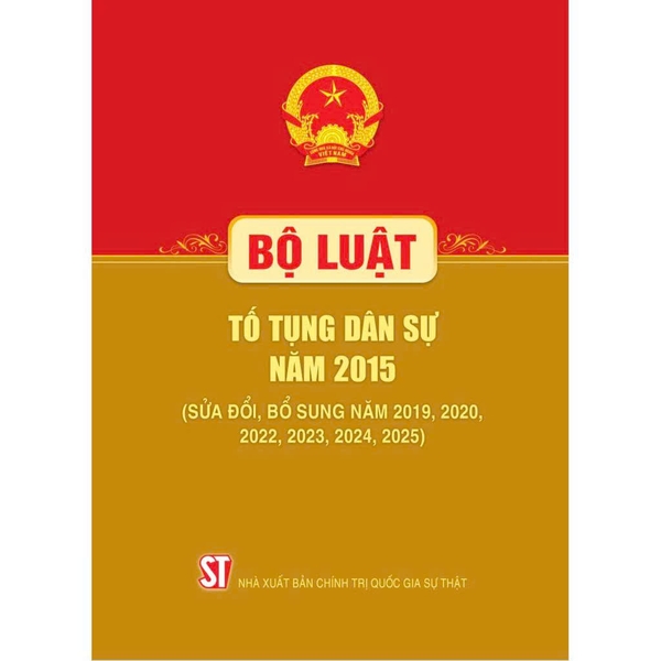 Bộ luật Tố tụng dân sự năm 2015 (Sửa đổi, bổ sung năm 2019, 2020, 2022, 2023, 2024, 2025)