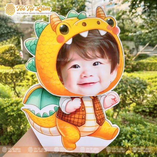 CHIBI LẮC ĐẦU CHO BÉ 1 TUỔI RỒNG - MẪU VÀNG