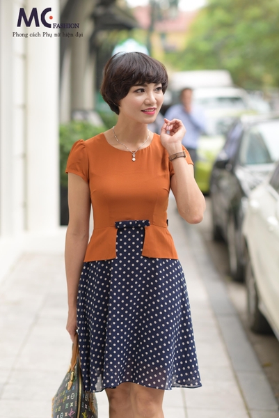 Đầm công sở thiết kế cách điệu