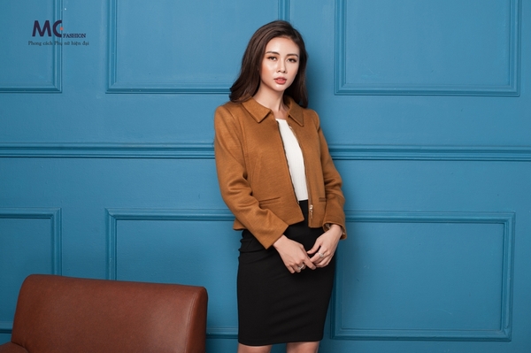 Áo khoác dạ lửng AD210